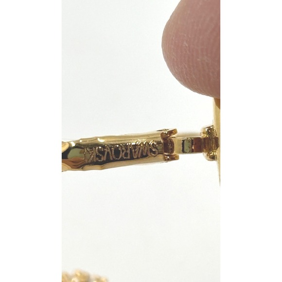 Vintage Swarovski Crystal Ball Leverback Earrings Valentine jewelry gift - Picture 7 of 14